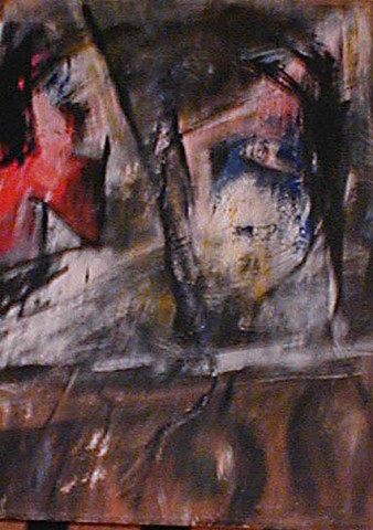 1993 martin franke, faces, 100 x 60 cm, 1993